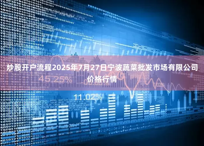 炒股开户流程2025年7月27日宁波蔬菜批发市场有限公司价格行情