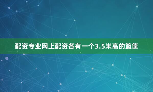 配资专业网上配资各有一个3.5米高的篮筐