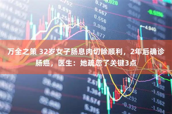万全之策 32岁女子肠息肉切除顺利，2年后确诊肠癌，医生：她疏忽了关键3点