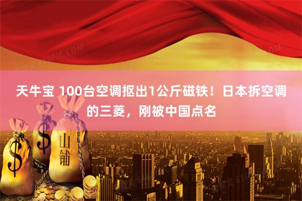 天牛宝 100台空调抠出1公斤磁铁！日本拆空调的三菱，刚被中国点名